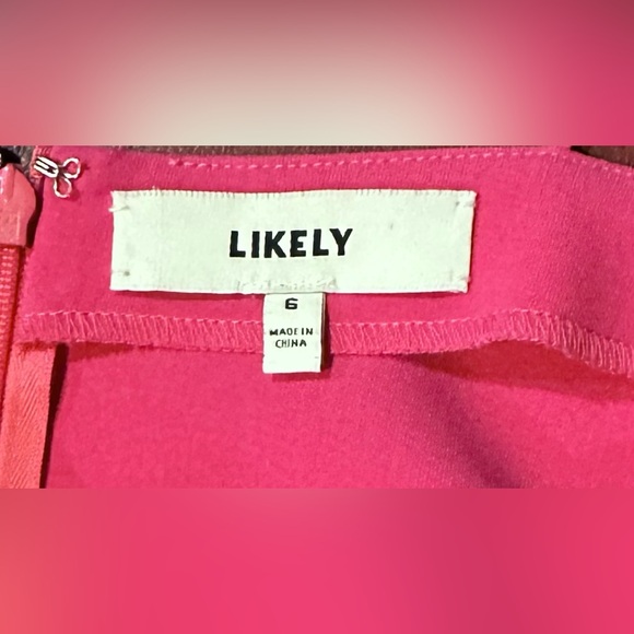 Likely Strappy Banks Flounced Hem Mini Dress in Pink Flambe ZB4 - Picture 9 of 10